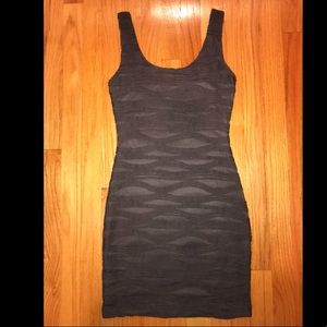 Tight gray dress